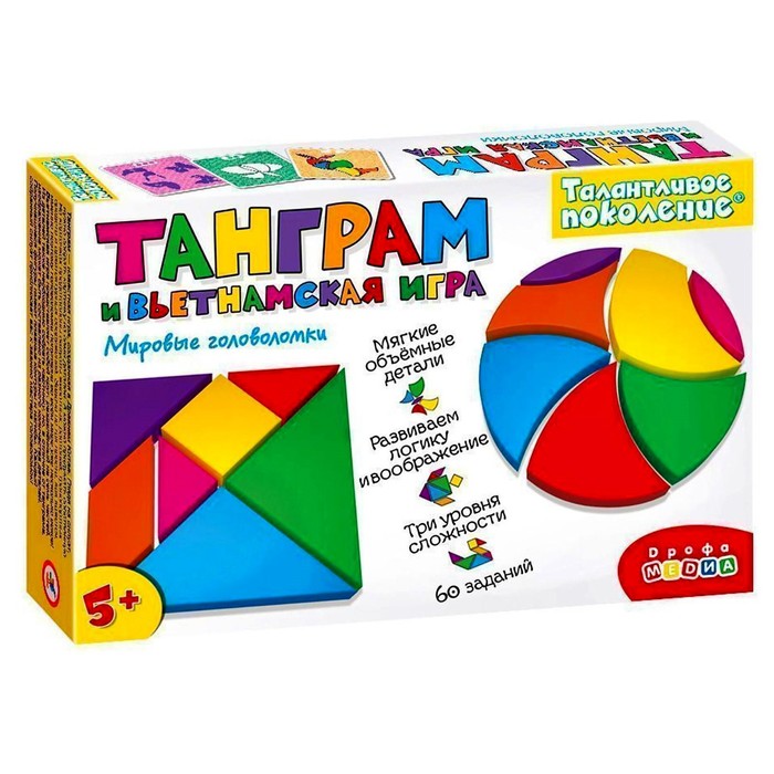 Настольная игра «Танграм и вьетнамская игра» игра настольная танграм магнитный с заданиями серия магнитные истории 04053