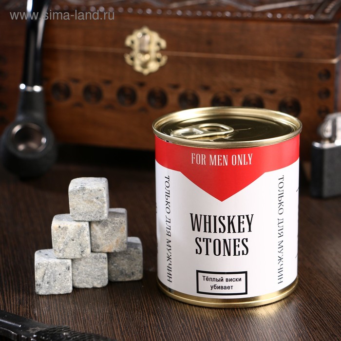 Набор камней для виски Ковбой, в консервной банке, 9 шт. набор камней для виски ice в консервной банке 9 шт