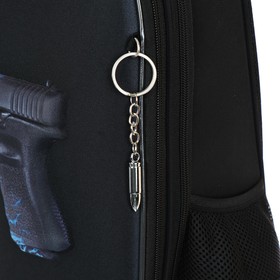 

Рюкзак каркасный Hatber Ergonomic Classic 37 х 29 х 17, для мальчика Fire gun, чёрный