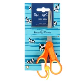 

Ножницы детские 15 см Springcut, возвратный механизм, окошко для подписи