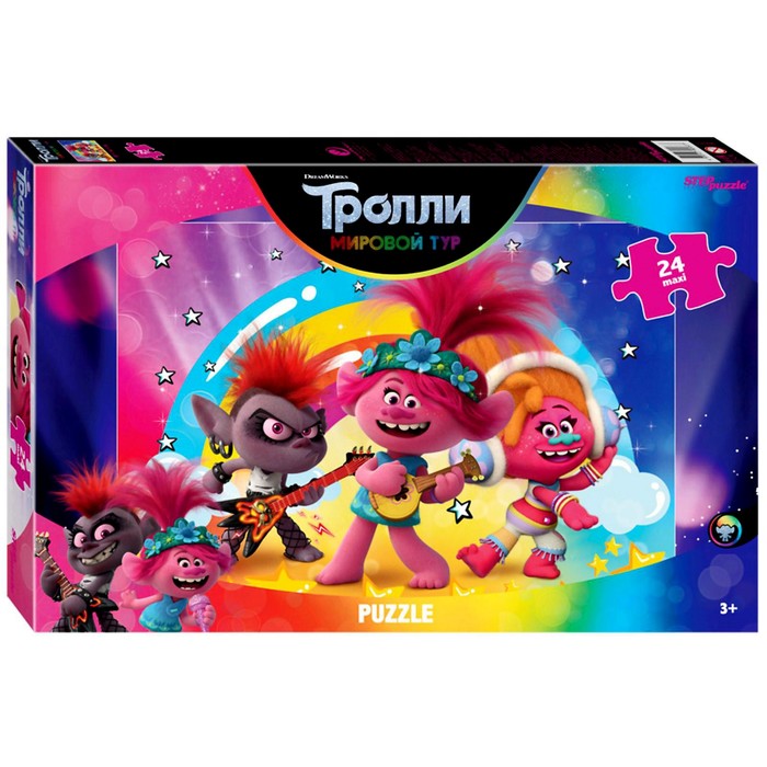 

Макси-пазл Trolls - 2. POP Life, 24 элемента