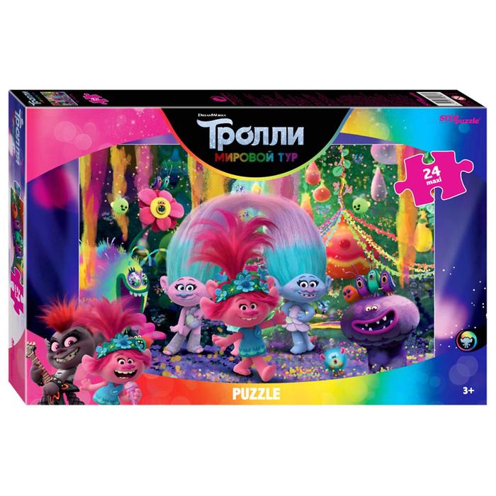 

Макси-пазл 24 элемента Trolls - 2. Music is Life