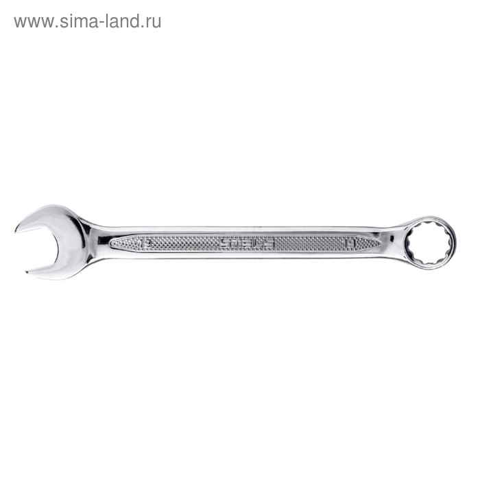 Ключ комбинированный STELS 15256, CrV, антислип, 19 мм