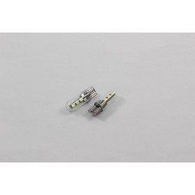 

Лампа светодиодная Т10 (W2,1-9,5d) белая, 6 SMD 2835, стеклянная колба, 12В