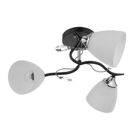 

Люстра 0861/3 3х60W Е27 хром/черный/белый