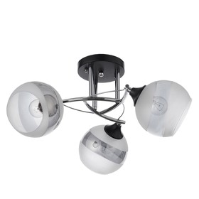 

Люстра 5861/3 3х60W Е27 чёрный/хром