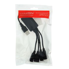 

USB-разветвитель LuazON, G-731, 4 порта, USB2.0
