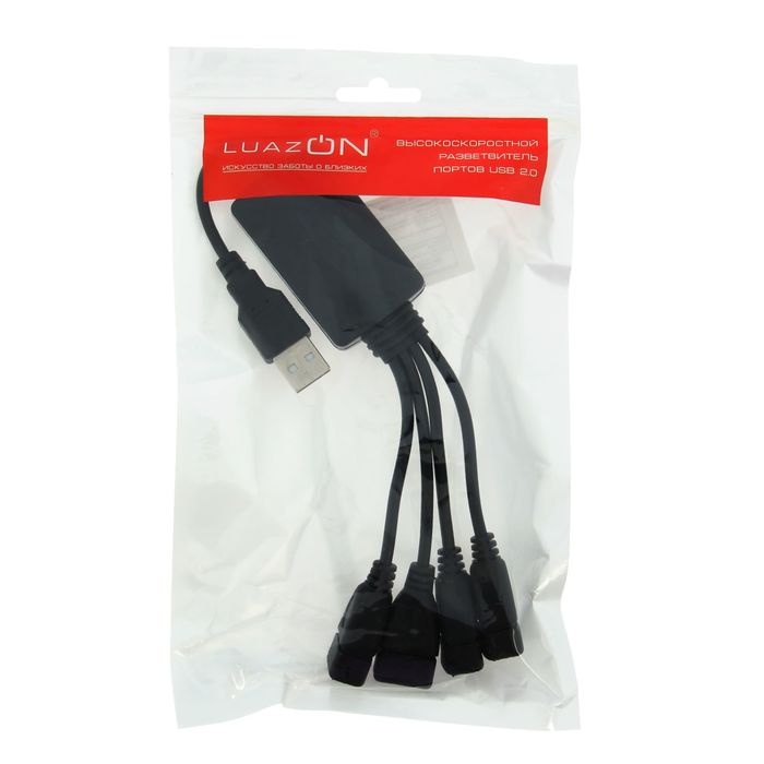 Разветвитель USB (Hub), 4 порта, USB 2.0