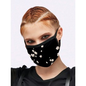 

Маска для лица тканевая многоразовая «Цветы 3»