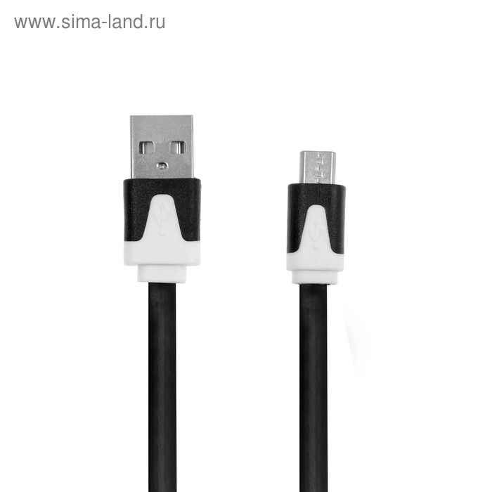 Кабель Defender USB08-03P, USB - microUSB, 1 м, чёрно-белый фотографии