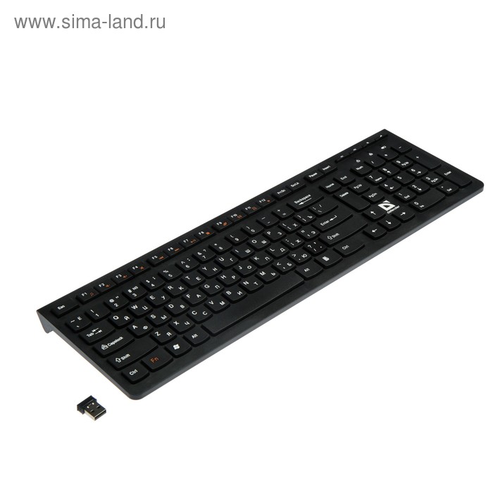 Клавиатура Defender UltraMate SM-535 RU, беспроводная, мембранная, USB, 2хAAA, чёрная