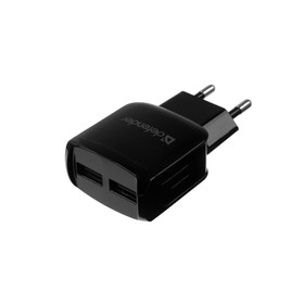 

Сетевое зарядное устройство Defender UPC-23, 2 USB, 2.1 А, кабель Type-C, чёрное
