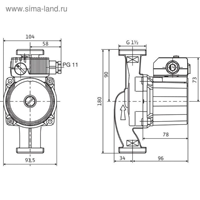 Насос циркуляционный Wilo STAR-RS 25/6-130