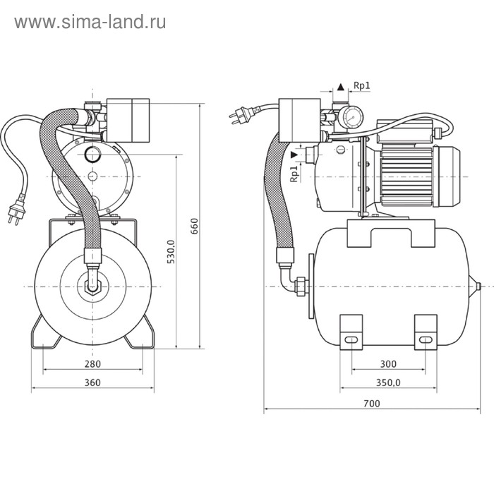 

Насосная станция Wilo HWJ 203 EM-3