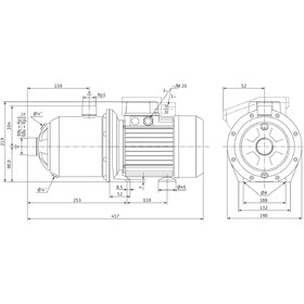 

Насос поверхностный Wilo MultiPress MP 605 DM