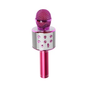 

УЦЕНКА Микрофон для караоке Belsis MA3001BE, Bluetooth, FM, microSD, розовый