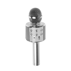 

УЦЕНКА Микрофон для караоке Belsis MA3001BE, Bluetooth, FM, microSD, серебристый