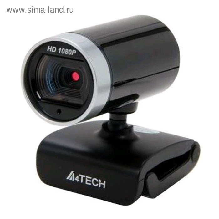 Веб-камера A4Tech PK-910H, 2МП, 1920x1080, микрофон, USB 2.0, чёрный веб камера a4tech pk 910h черный