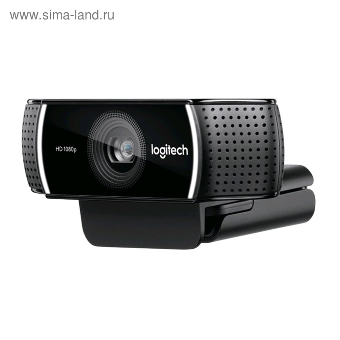 

Веб-камера Logitech Pro Stream C922, 2МП, 1920x1080, микрофон, USB2.0, чёрный