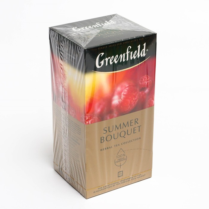Чай травяной GREENFIELD 25п*2г/Summer Bouguet/гибискус, плоды шиповника, яблоко сушеное, кусочки мал