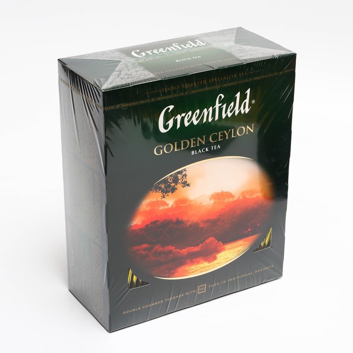 

Чай черный GREENFIELD 100п*2г/Golden Ceylon/Орими Трейд