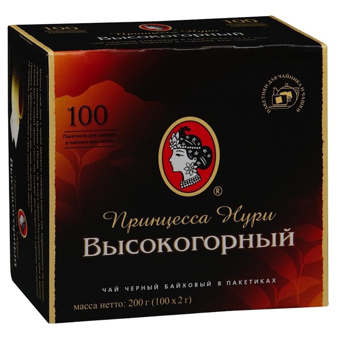 

Чай черный Принцесса Нури 100п*2г/Высокогорный/Hg Pot tea