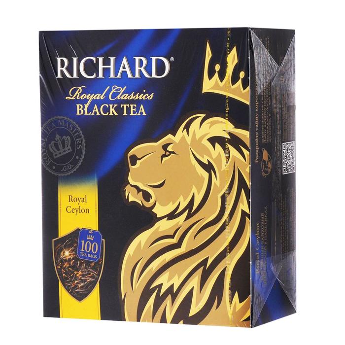 Чай черный RICHARD 100п*2г/Royal Ceylon