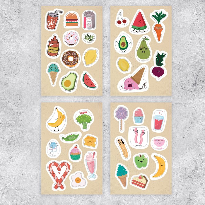 

Стикербук Yummy, 14 × 21 см - 10 листов