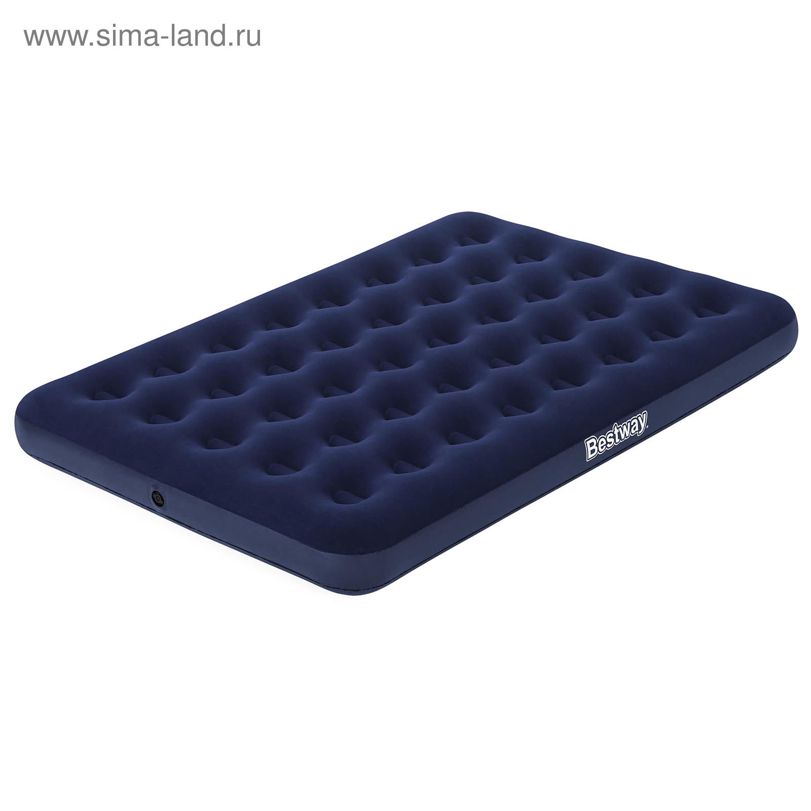 Надувной матрас bestway flocked air bed 67287 синий