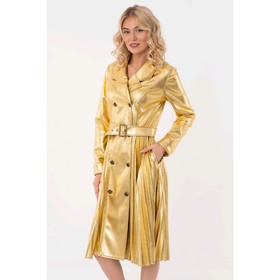 

Пальто женское, размер 50, цвет золотой