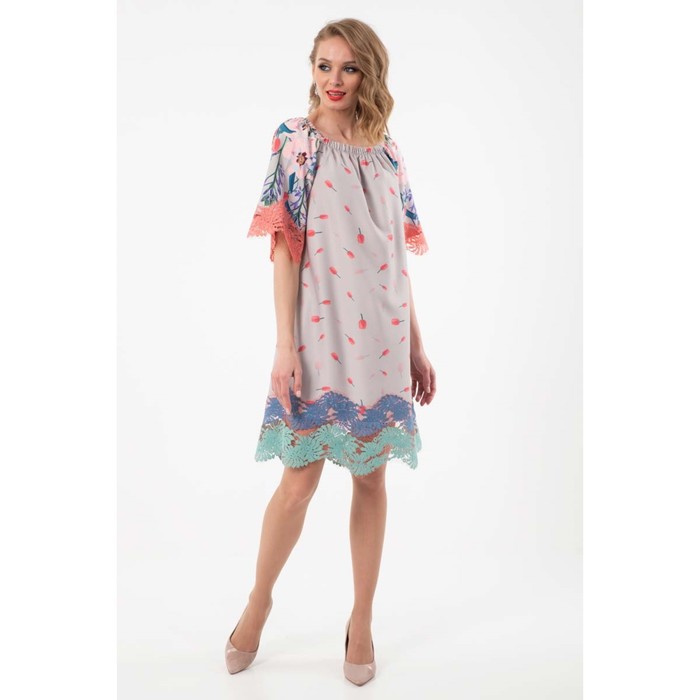 фото Платье женское, размер 42, цвет бежевый wisell