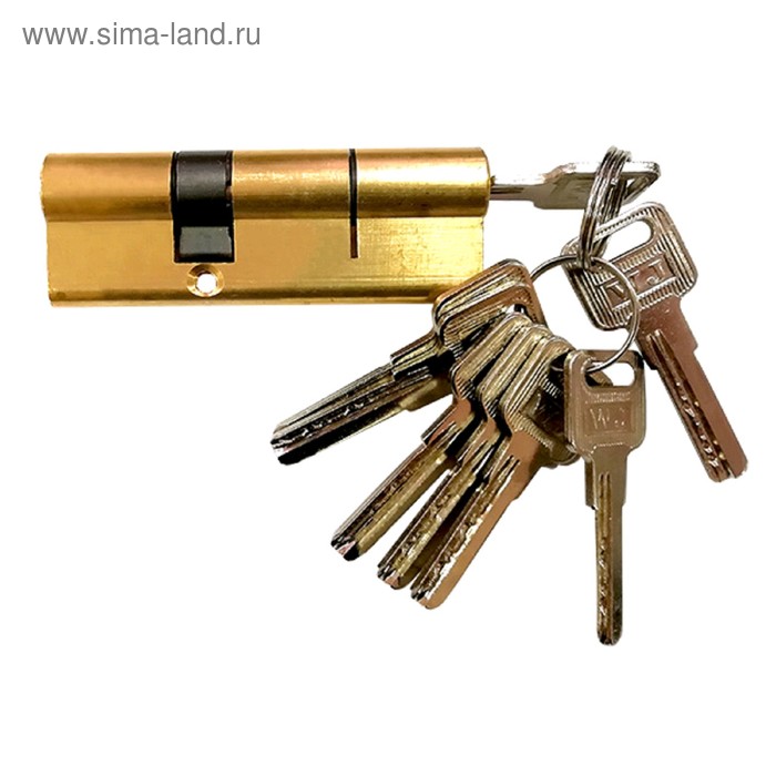 фото Цилиндровый механизм marlok с монтажными ключами, 80 мм (32.5х47.5 мм), 5+2 кл. латунь+стальной ключ