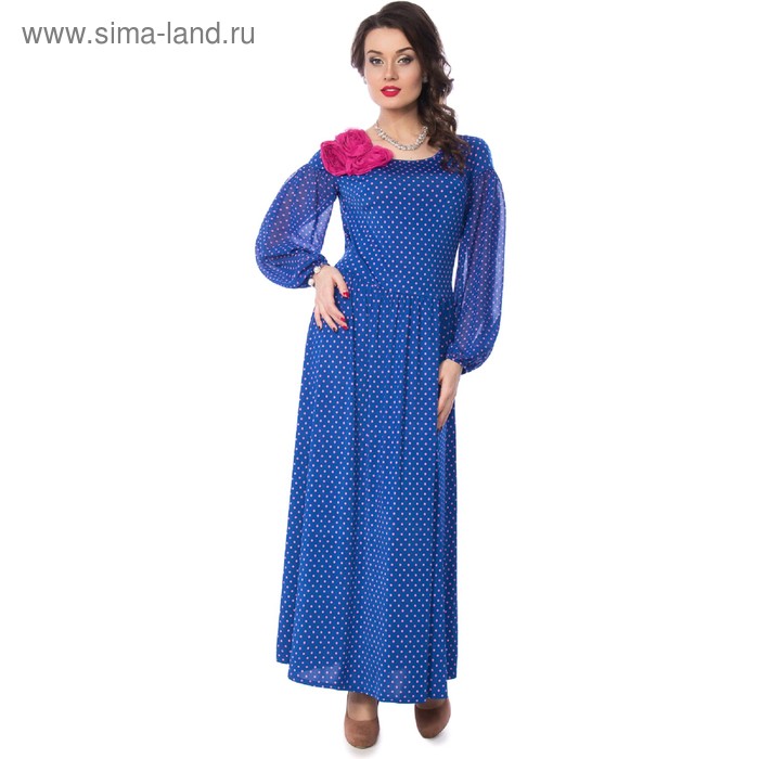 

Платье женское, размер 44, цвет синий, розовый