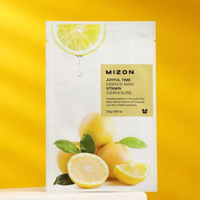 Тканевая маска для лица с витамином С MIZON Joyful Time Essence Mask Vitamin C, 23 г