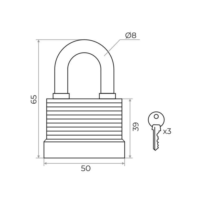 фото Замок навесной marlok вс-1 05.40, всепогодный