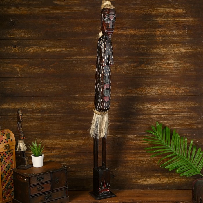 Статуэтка "Абориген Вахью" дерево 11х10х100 см