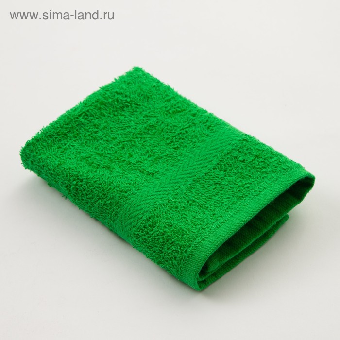 фото Полотенце махровое «экономь и я» 30х30 см, цвет зелёный