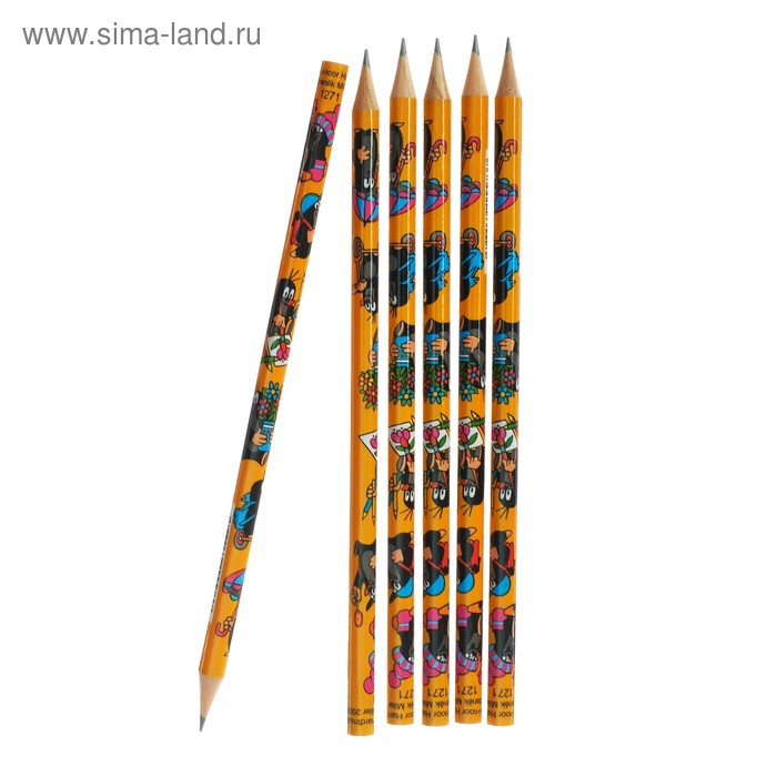 Набор 6 штук карандаш чернографитный дизайн Koh-I-Noor 1271 