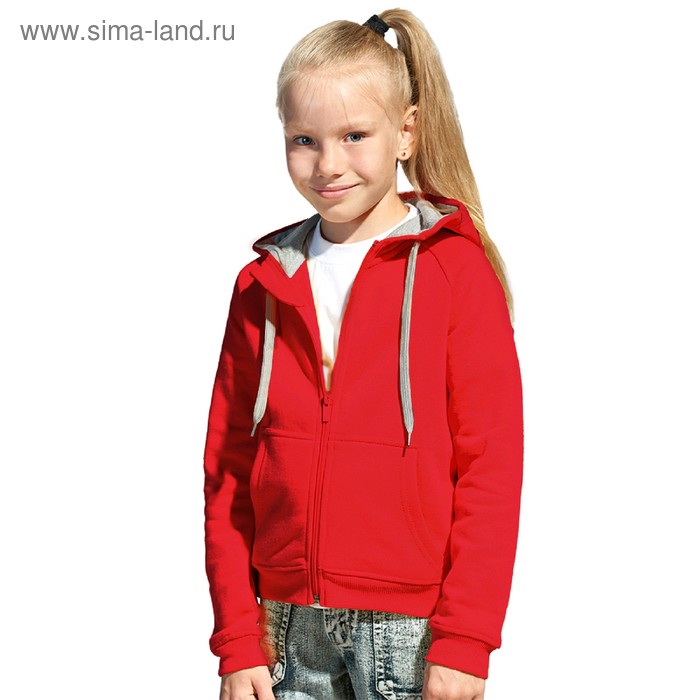 фото Толстовка детская, рост 140 см, цвет красный stan