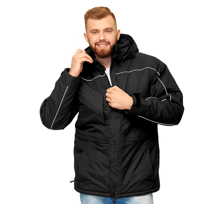 фото Куртка мужская, размер 58, цвет чёрный stan