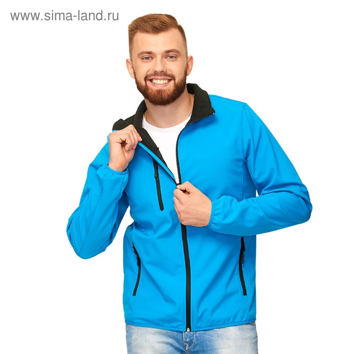 Куртка унисекс, размер 44, цвет лазурный куртка мужская размер 3xs цвет лазурный