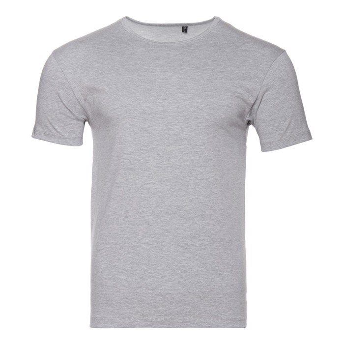 Футболка мужская, размер 48, цвет серый меланж футболка мужская размер m цвет серый меланж