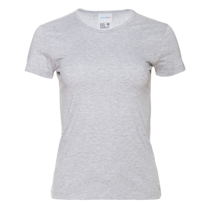 Футболка женская, размер 44, цвет серый меланж футболка женская размер m цвет серый меланж