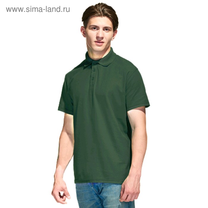 фото Рубашка мужская, размер 44, цвет тёмно-зелёный stan