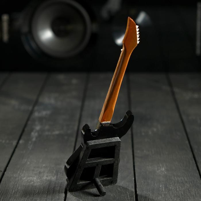 

Гитара сувенирная "Ibanez" чёрно-белая, на подставке 24х8х2 см