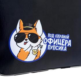 

Папка А3 с ручками текстильная, 470 х 350 х 20 мм, Calligrata, "Корги"