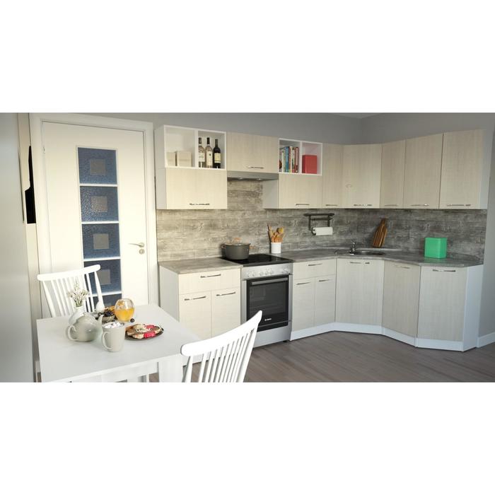 Модульный кухонный гарнитур Лариса оптима 5, 2700х1600 мм кухонный гарнитур томилла оптима 5 2700 1600 мм