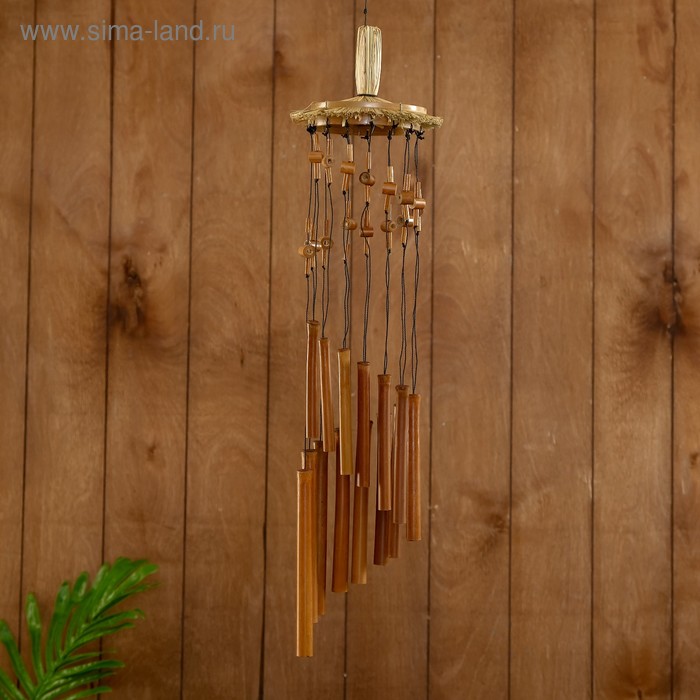 Музыка ветра Умиротворение бамбук 15х15х60 см музыка ветра кошечка бамбук 30х8х8 см