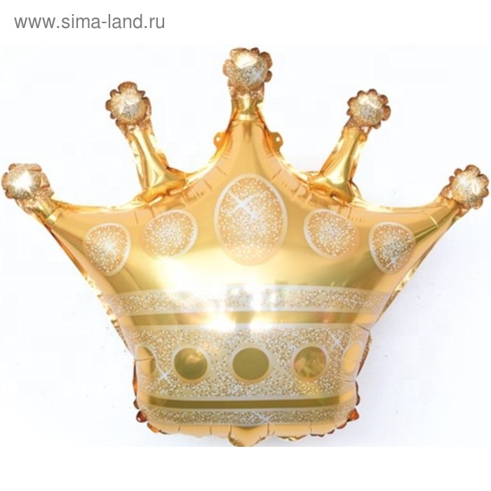 

Шар фольгированный 34" «Корона», цвет золотой