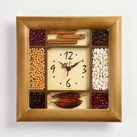 Часы настенные, серия: Кухня "Ароматные специи", 29х29 см